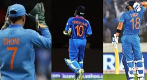 Indian Cricket Team Jersey Numbers from 1 to 100 with name