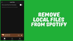 How to Delete Local Files on Spotify