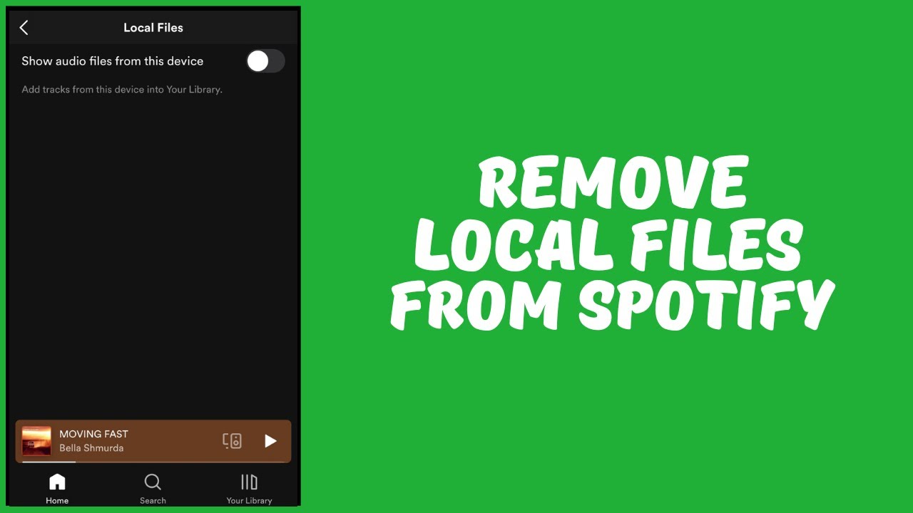 How to Delete Local Files on Spotify